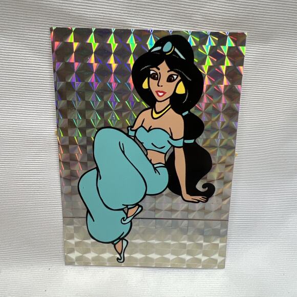 Disney Aladdin Jasmine Vending Machine Sticker Prism 1990's Vintage - Picture 1 of 3